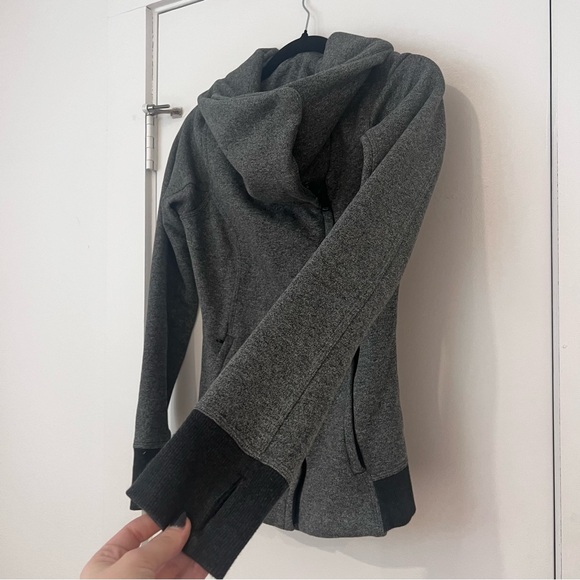 Lululemon Karmacollected Jacket Heathered Speckled Black - Picture 7 of 10